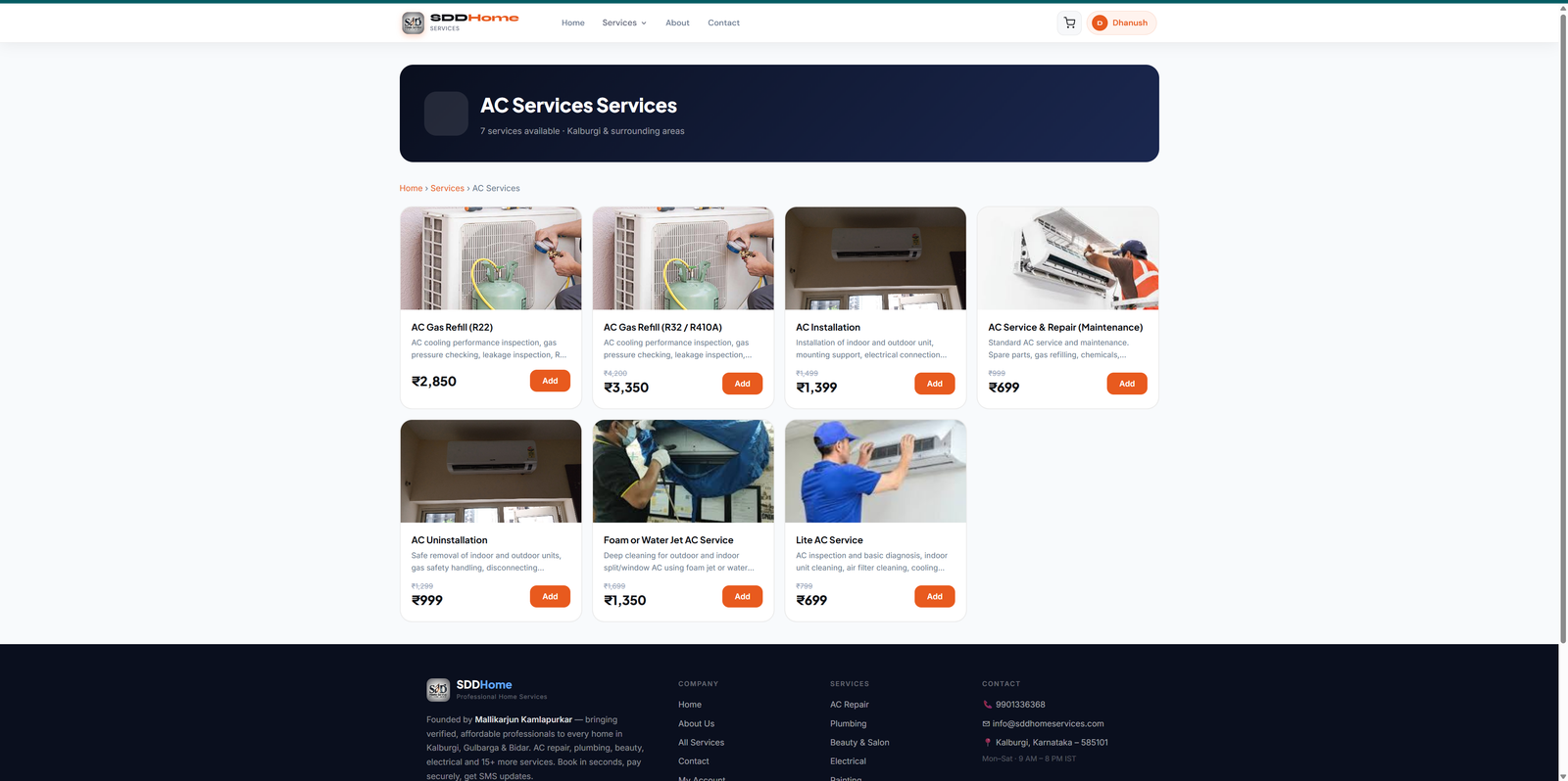 Home Services PHP Script — Admin + Worker + Customer