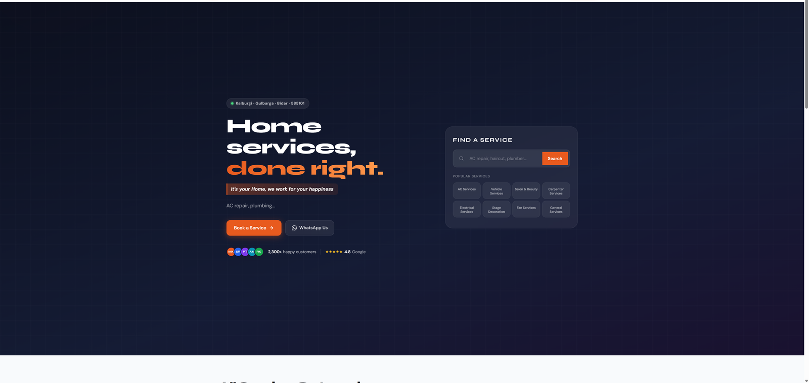 Home Services PHP Script — Admin + Worker + Customer