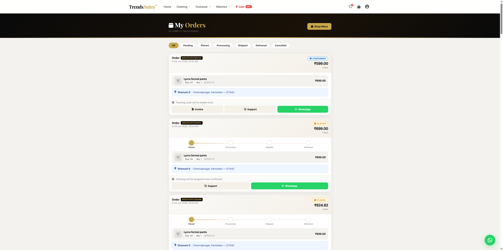 FashionStore — PHP Single-Vendor Fashion E-Commerce with Razorpay, WhatsApp & Video Support
