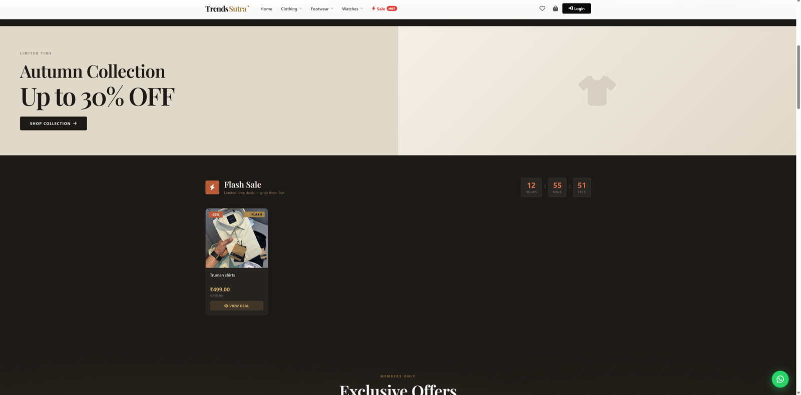 FashionStore — PHP Single-Vendor Fashion E-Commerce with Razorpay, WhatsApp & Video Support