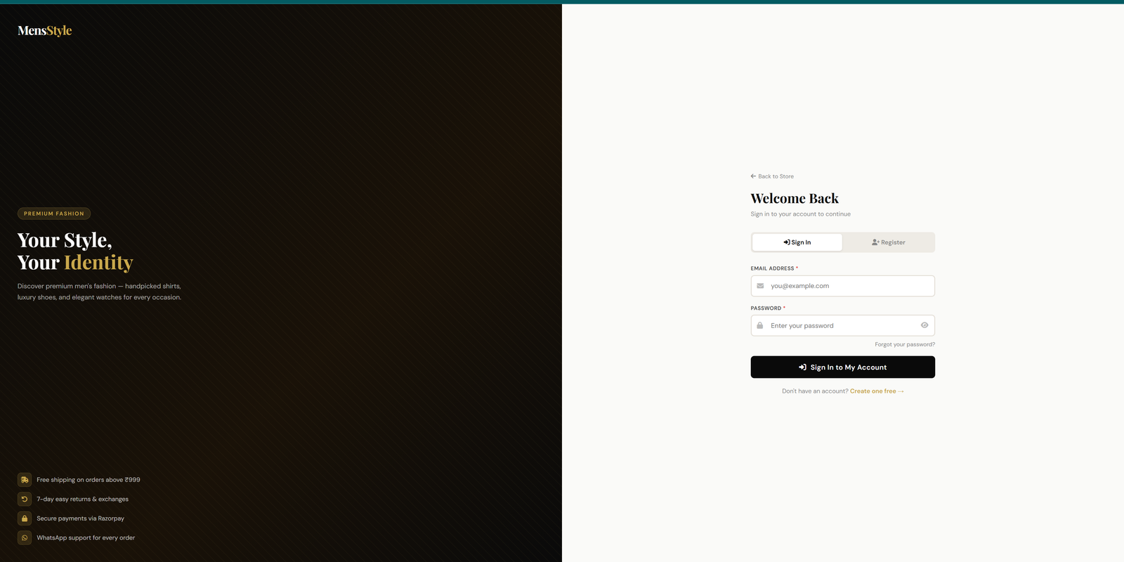FashionStore — PHP Single-Vendor Fashion E-Commerce with Razorpay, WhatsApp & Video Support