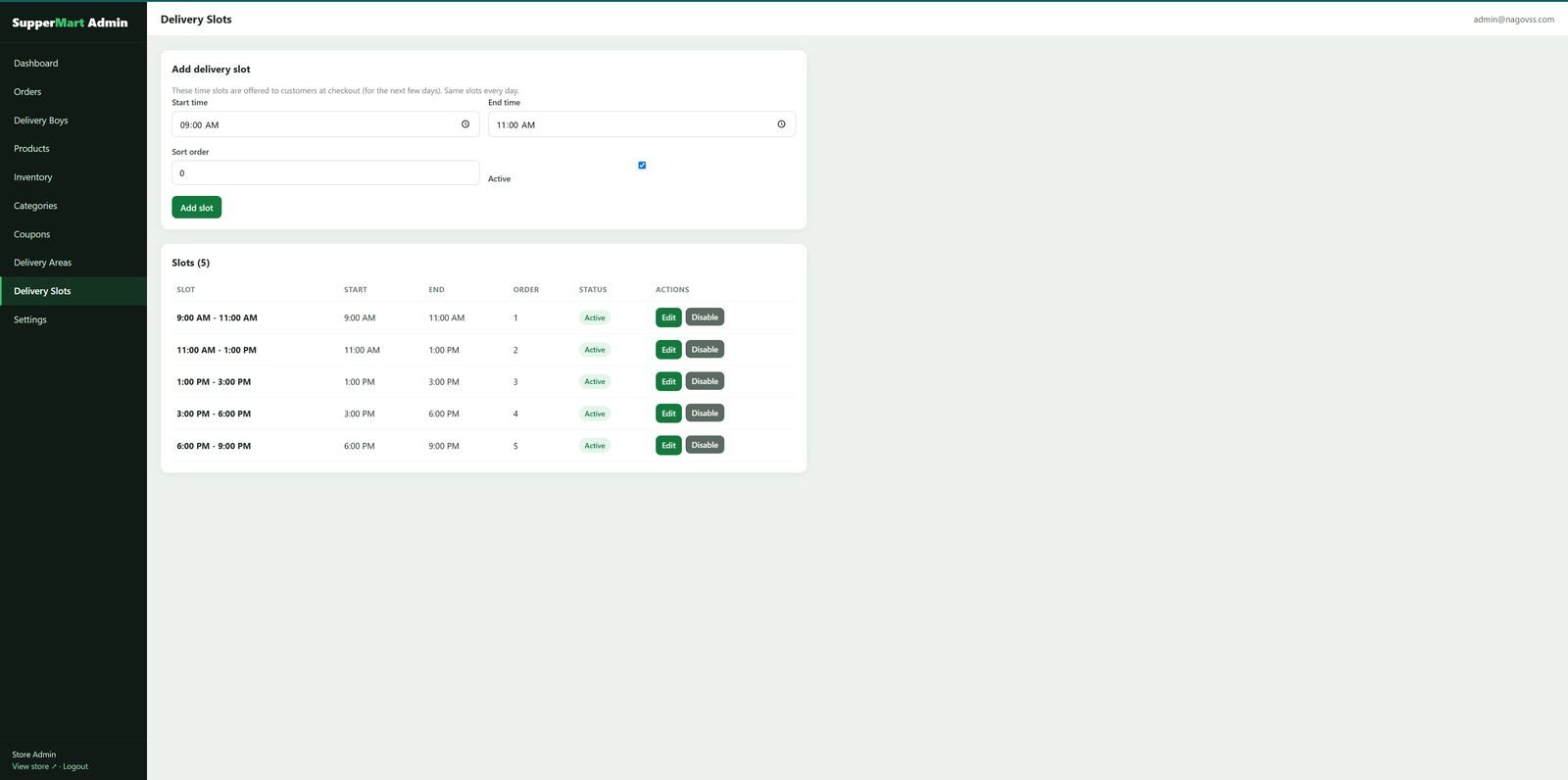 "PHP Grocery Delivery Website Script with Admin Panel + Delivery App + OTP Verification