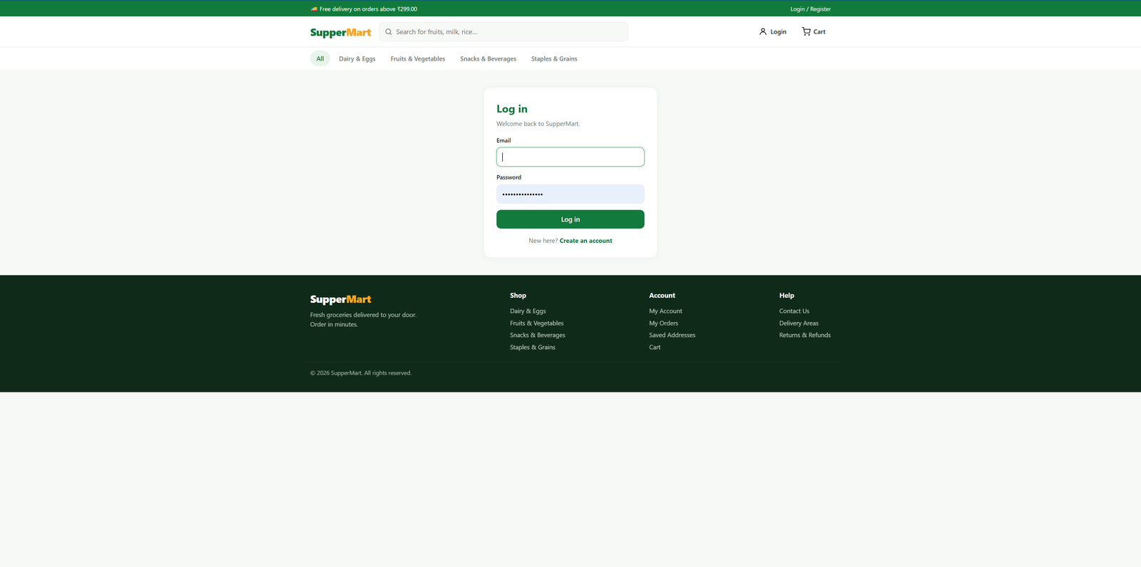 "PHP Grocery Delivery Website Script with Admin Panel + Delivery App + OTP Verification